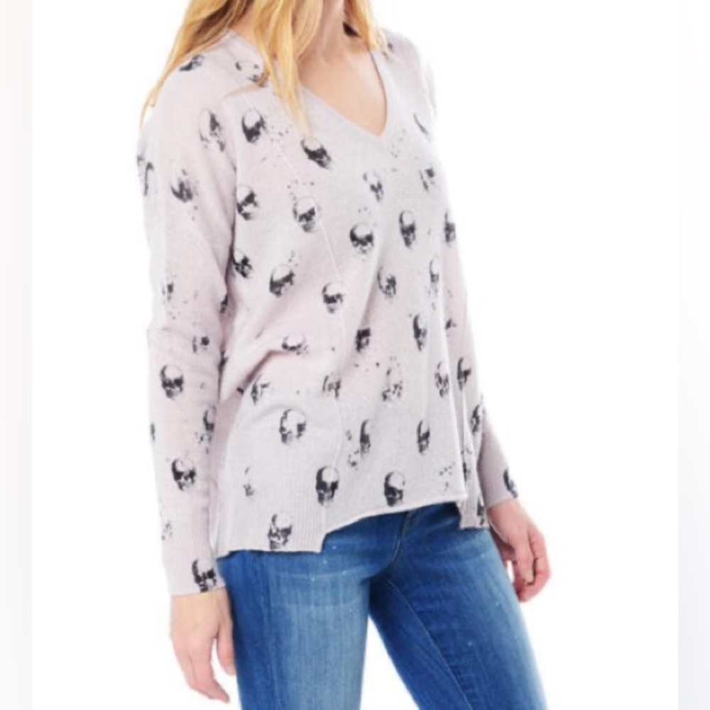 Skull Cashmere Jen V Neck Sweater
